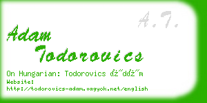 adam todorovics business card